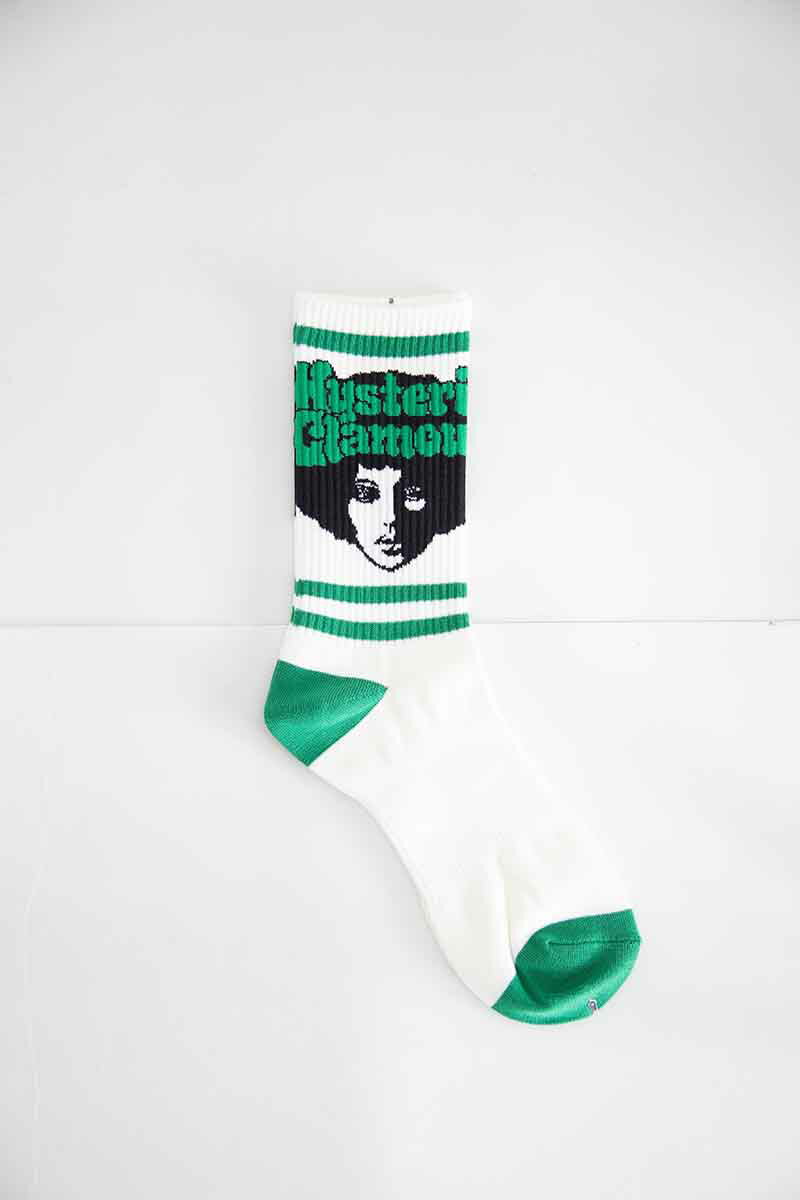 ファッション雑貨 HYSTERIC GLAMOUR ヒステリックグラマー AFRO GIRL ソックス 返...