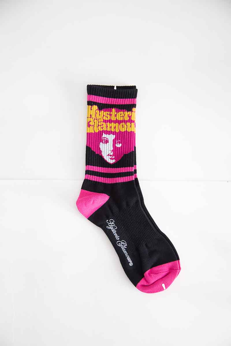 ファッション雑貨 HYSTERIC GLAMOUR ヒステリックグラマー AFRO GIRL ソックス 返...