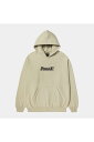 セール商品 30%OFF 送料無料 トップス HUF ハフ LOGO APPLIQUE HOODED FLEECE / クリーム 返品交換不可