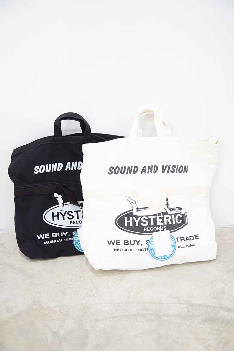 送料無料 ファッション雑貨 HYSTERIC GLAMOUR ヒステリックグラマー HYSTERIC RECORDS 2WAYトートバッグ 返品交換不可のサムネイル