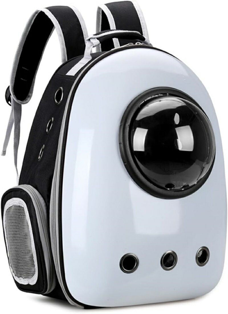 猫 キャリーバッグ キャリーバッグ 猫リュック 宇宙船 カプセル型 猫キャリー 通気性良く 猫用 小型犬..