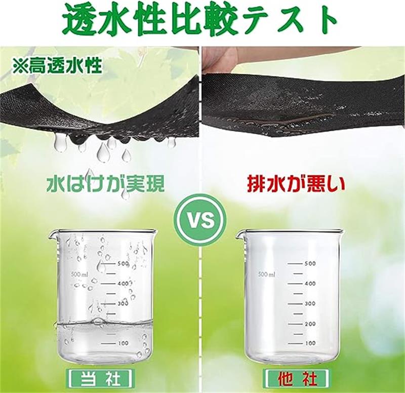 防草シート Uピン杭と黒丸付き ぼうそうシート 厚手 耐用年数は5年 雑草防止 除草...
