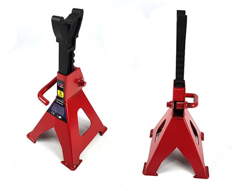 【楽天ス一パ一セ一ル】ジャッキスタンド リジットラック ジャッキアップ ジャッキ 馬 スチール製 タイヤ交換 高さ12段階調整可能 耐荷重3トン レッド
