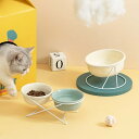 猫 犬 フードボウル 2点セット 食器台 傾斜 陶器 800ml 水入れ 斜め 食器 食べやすい 高さ 水飲み セラミック ペット食器 おしゃれ ペット用 餌入...