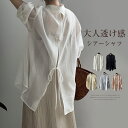 シアーシャツ シャツ レディース トップス 透け感 シャツ バックシャン シースルー オーバーサイズ ゆったりサイズ ビッグシルエット バックスリット 幅広カフス シンプル おしゃれ 大人カジュアル こなれ感 春 夏 大きいサイズ 長袖 UV対策 着痩せ ゆるシャツ