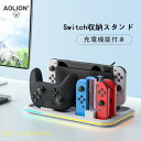 Nintendo Switch多機能収納スタンド|Proコントローラー&Joy-Con充電対応 RGBライト搭載 磁吸式充電 ゲームソフト収納 軽量&安定設計 ...