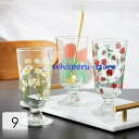キッチン用品 食器 グラス タンブラー ゴブレット コップ 花柄 チューリップ バラ アイスティー アイスコーヒー ジュース