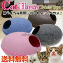 キャットハウス 洗える フエルト ペットベット ペットハウス ペット ベッド 冬 卵型 まゆ型 猫 ネコ ねこ 犬 可愛い ペット用ベッド ドーム型 2Wayペット用