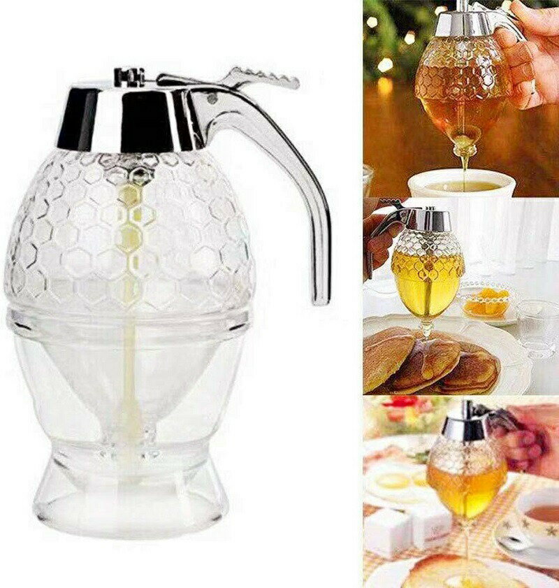 調味料入れ ドレッシングボトル ハニーディスペンサー はちみつ 容器 はちみつ ディスペンサー ディスペンサー はちみつ 蜂蜜ボトル はちみつ入れ容器 はちみつ容器 200ML