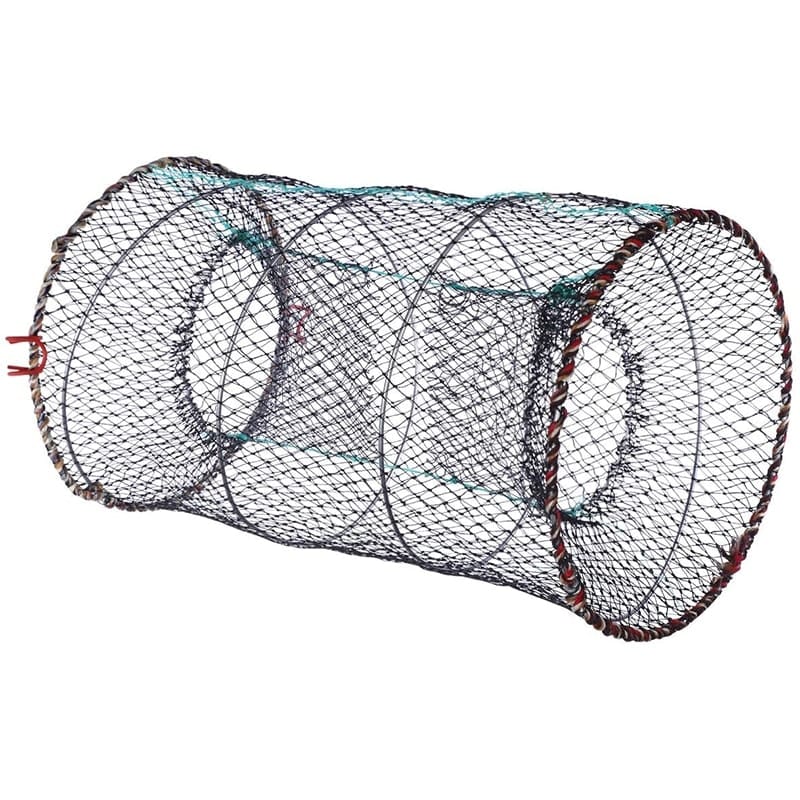 【ポイント 5倍UP !】漁具 魚捕り網 魚網 お魚キラー 折り畳み式 かご かご ウナギ アナゴ タコ エビ カニ 小魚 一網打尽 直径33CM