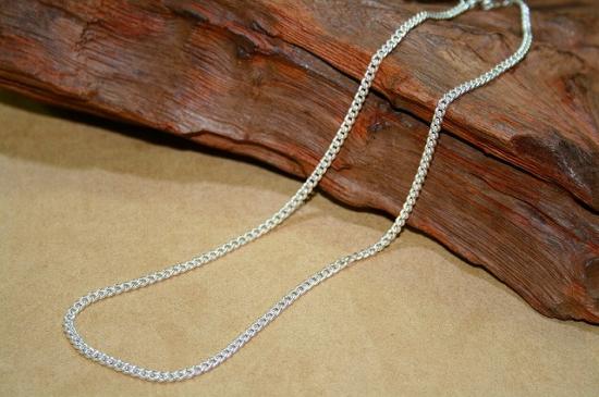 きへいチェーン　長さ40cm　幅2.0mm　ノーカットキヘイ　喜平チェーン　高品質　ネックレス　925刻印有
