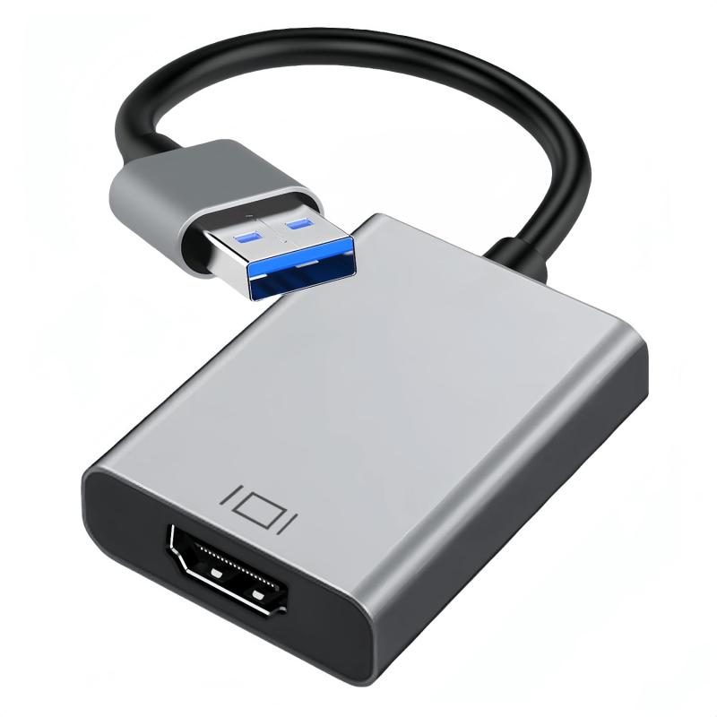 楽天テンアールアイUSB HDMI 変換アダプタ Puzkom 5Gbps高速伝送 USB 3.0 （オス） -> HDMI （メス）変換 ケーブル 1080P対応 音声出力 ディスプレイアダプタ Windows 7/8/10 /11対応 安定出力 コンパクト 使用簡単