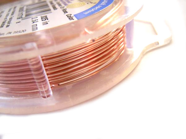 【AWローズゴールド／18～28g】アーティスティックワイヤー【カット・巻販売】(手芸ワイヤー／クラフト..