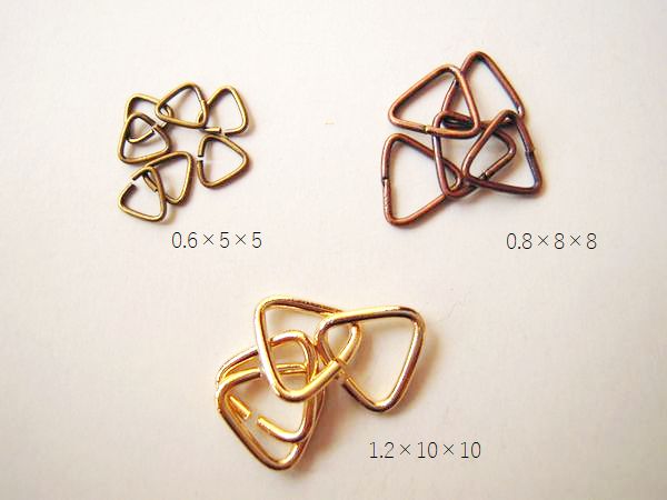 【三角カン(小~大サイズ)】6〜20ヶ(サイズ毎に変わります)／手芸用留め具関連パーツ▲1/6【シルバーてんてん】アクセスランキング1位▲