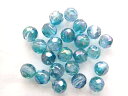 【アクアオーラ (32面カット)】サイズ・4mm/5ヶ 【人造石】【夏得】
