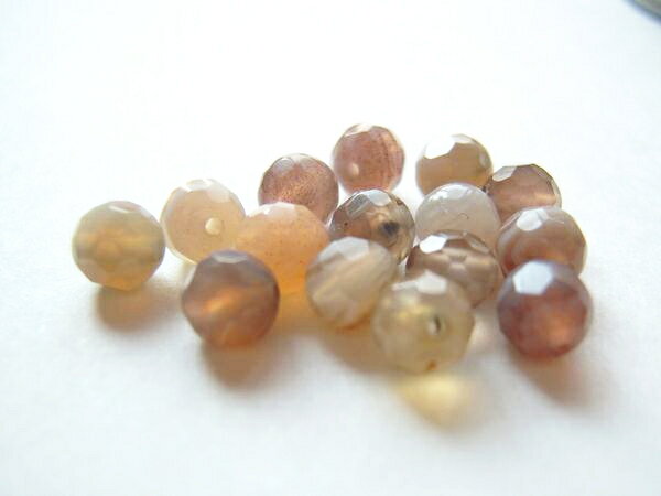 ボツワナアゲート4mm32面カット/10ヶ 【メール便可/230円】