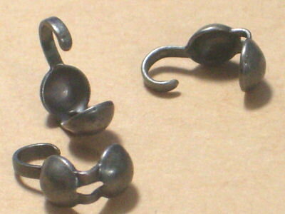 樂天商城 - 【ボールチップ (アンティーク色)】サイズ・中(内径約3mm)／6ヶ／手芸用留め具