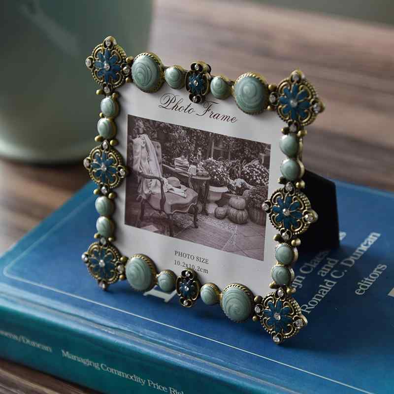 記念日 ビンテージ風 ヨーロピアン アンティーク風 レトロ バロック ゴールド グリーン 横型 縦型 写真..