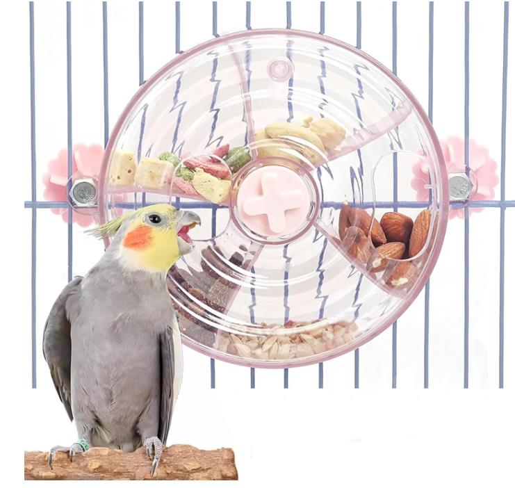 鳥の餌入れ 知育玩具 掛けタイプ インコのおもちゃ 小鳥噛むおもちゃ 知育フォージング おやつボール 小鳥トレーニング