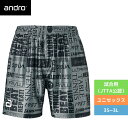 ★最大2,000円オフクーポン配布中★卓球 パンツ ユニフォーム アンドロ フルデザインショーツ ML 310023009 MLグレー 【andro】 卓球専...