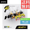 【送料無料 メール便】 卓球 卓球ラバー 表ソフト アンドロ ヘキサーピップスフォース 112274-BK 初心者 中級者 上級者 【andro】 卓球専門店 ...