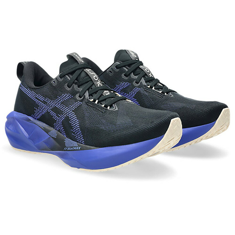 ASICS - ランニングシューズ ジョギングシューズ ノヴァブラスト 5 ブラック ブルー 1011B974.004