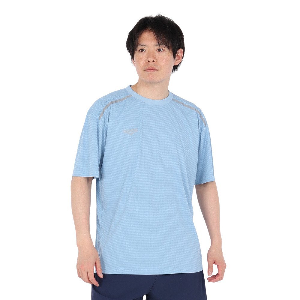 Rakuten - ドライプラス A15UV メッシュ半袖Tシャツ 5S0023-TRCT-863GC BLU
