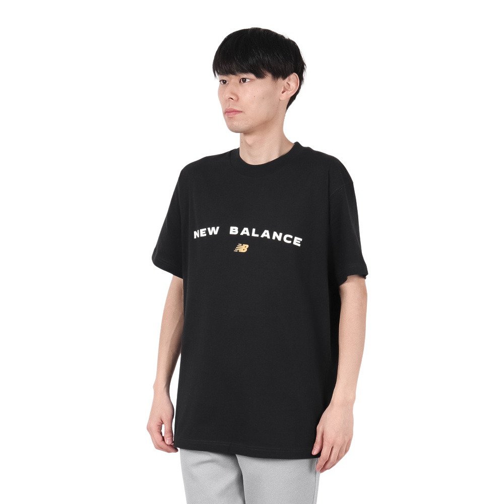 Rakuten - NB94 グラフィック ショートスリーブTシャツ MT51506BK