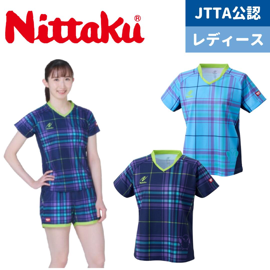 樂天商城 - nittaku 限定ウェア 早田ひな選手 オリジナルデザイン 26ひなLDシャツB レディース