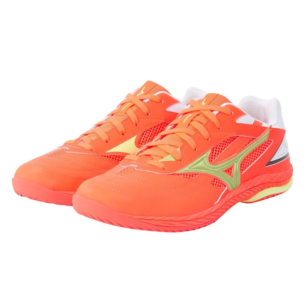 ミズノ MIZUNO 卓球シューズ ウェーブドライブ9 81GA220573 wave drive オレンジ×イエロー