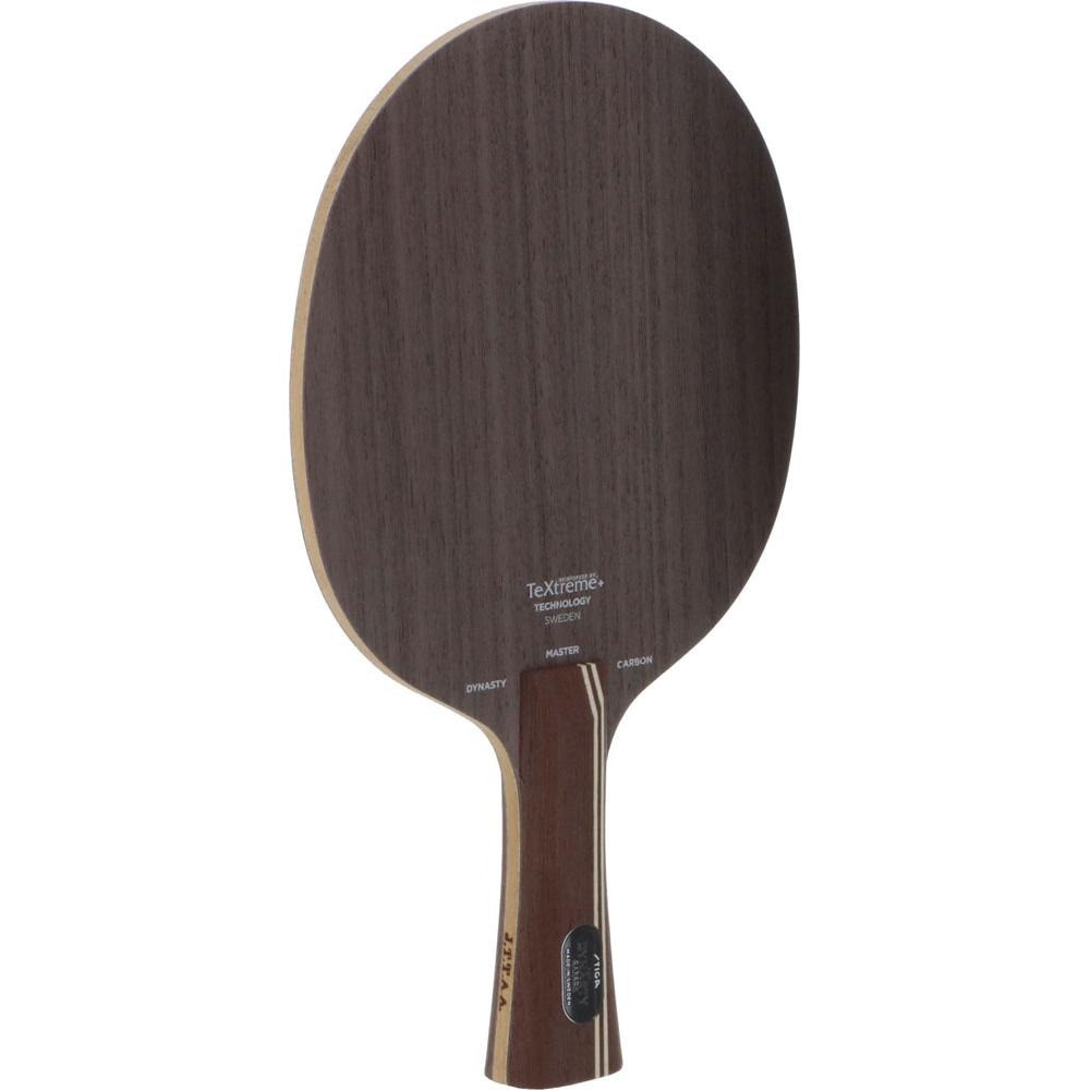 ●素材:木材5枚+カーボン2枚(アウター)●スウェーデン製●重さ:95g●シェイク●スタイル:攻撃●ファースト●打球感:ハード●アウターカーボンによるボールの威力と、木材の打球感のバランスが良い。●弾みはカーボン、打球感は木材合板のスーパー...