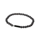 RAKUWA ブレスレット EXTREME クリスタルタッチ ブラック/シルバー 18cm 0323TG910126(4)