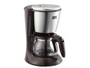 メリタ コーヒーメーカー 色：ブラウン サイズ：1)単品 メリタ(Melitta) フィルターペーパー式 コーヒーメーカー エズ ブラック 5杯用 SKG56-T