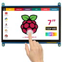 ELECROW 7インチ Raspberry Pi 用 LCD ディスプレイ ポータブルモニター 1024*600 HDMI端子 液晶モニター タッチパネルモニター Raspberry Pi 4B 3B* 3B BB Black Banana Pi Windows 10 8 7対応 ゲームモニター 1年付き