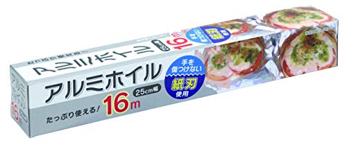 アルファミック アルミホイル 25cm*16m 手を傷つけない紙刃使用