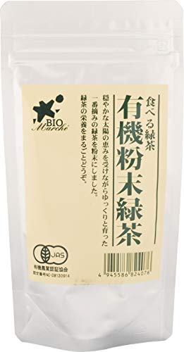 楽天TENchanSHOPビオマーケット ビオマルシェ 有機 粉末緑茶 60g