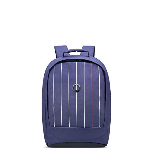 色：BLUE PRINTED DELSEY デルセー SECURBAN セキュリバン BACKPACK 15.6" バックパック リュックサック 15.6インチPC対応 通勤 短期出張 キャリーオン機能 超軽量 国際保 証付 RFID スキミング保護 リサイ