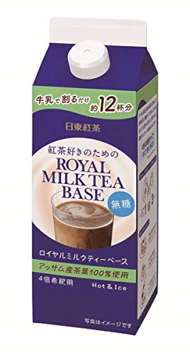 日東紅茶 ロイヤルミルクティーベース無糖 480ml *4本