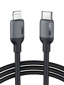 UGREEN usb-c lightning֥ PDб MFiǧڼ ®ť֥ 60W/3A ꥳǺ Ķѵ ޤʤ iPhone 14 / 14 Plus / 14pro / 14 Pro Max /iPhone 13/13 Pro/13 Mini/12/12 Pro Max/11/X/8, iPad(2021), AirPods, Ma