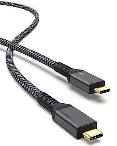 Thunderbolt 4 ケーブル 2m USB4 40Gbps 8K対応 100W急速充電 Type C cable PD対応 サンダーボルト4 thunderbolt 3 typec/usb 4.0 3.1 3.0に対応 IPad pro M2/ Macbook air M2/ macbook air 2022/ Studio Display/Mac Studio対応