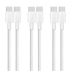 2m USB Type C to Type C ֥ (2m, 3ܥå) Popolier PDб 100W/5A® USB C to USB C֥ c ® ֥ iPad mini6 (2021) MacBookiPad Pro/AirSamsung Galaxy S22 S21 S20 Note20P