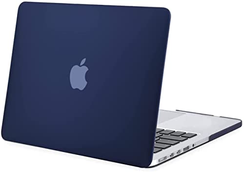 色：ネービーブルー サイズ：MacBook Pro Retina 13 インチ（A1425/A1502） MOSISO 適用機種 MacBook Pro Retina 13 インチ A1425/A1502 専用 2015 2014 2013 2012 プラスチック ハードケース 薄型 耐衝撃 保護 シェルカ