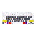 MOSISO キーボードカバー MacBook Air 13.6インチ M2 A2681 2022対応 MacBook Pro 14/16インチ M1 Pro/Max A2442/A2485 2022 2021対応 保護シリコンスキン Mac OS Xショートカット ホワイト