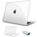 色：透明 サイズ：Air M1 ケース+USB C アダプター M1 チップ モデル 極上透明度素材の使用 NPUOLS MacBook Air 13 インチ ケース カバー 2021 2020 2019 2018モデル 全面保護 黄変なし 傷防止 薄型 耐衝?性