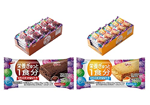 原材料:【バランスオンminiケーキ*チョコブラウニー* 】小麦粉（国内製造）、砂糖、ショートニング、麦芽糖、イヌリン、水あめ、鶏卵、ココアパウダー、食塩、乳糖／加工デンプン、ソルビトール、炭酸Ca、炭酸Mg、乳化剤、香料、膨脹剤、酸化防止剤（チャ抽出物、V.E）、ピロリン酸鉄、ナイアシン、V.E、パントテン酸Ca、V.B1、V.B2、V.A、V.B6、葉酸、V.D、V.B12、（一部に卵・乳成分・小麦・大豆を含む）【バランスオンminiケーキ*チーズケーキ*】 小麦粉（国内製造）、砂糖、ショートニング、麦芽糖、チーズパウダー、水あめ、イヌリン、鶏卵、食塩／加工デンプン、ソルビトール、炭酸Ca、炭酸Mg、セルロース、乳化剤、香料、膨脹剤、パプリカ色素、酸化防止剤（チャ抽出物、V.E）、ピロリン酸鉄、ナイアシン、V.E、パントテン酸Ca、V.B1、V.B2、酸味料、V.A、V.B6、葉酸、V.D、V.B12、（一部に卵・乳成分・小麦・大豆を含む） 商品サイズ(高さx奥行x幅):12.0cm*10.5cm*23.0cm 商品紹介 いつもの食事にプラスして、不足しがちな栄養素を「手軽に摂取できるちょい食べバランス栄養食」です。コンパクトなサイズなので、持ち運びにも便利です。また、オフィスの机の中にも簡単に保管できます。しっとりとしたミニケーキタイプなので、食べやすい! 1袋で10種のビタミン、カルシウム、マグネシウム、鉄が1/3日分摂れます。チョコブラウニー味とチーズケーキ味のアソートセット。栄養補助食品です 原材料・成分 【バランスオンminiケーキ*チョコブラウニー* 】小麦粉（国内製造）、砂糖、ショートニング、麦芽糖、イヌリン、水あめ、鶏卵、ココアパウダー、食塩、乳糖／加工デンプン、ソルビトール、炭酸Ca、炭酸Mg、乳化剤、香料、膨脹剤、酸化防止剤（チャ抽出物、V.E）、ピロリン酸鉄、ナイアシン、V.E、パントテン酸Ca、V.B1、V.B2、V.A、V.B6、葉酸、V.D、V.B12、（一部に卵・乳成分・小麦・大豆を含む）【バランスオンminiケーキ*チーズケーキ*】 小麦粉（国内製造）、砂糖、ショートニング、麦芽糖、チーズパウダー、水あめ、イヌリン、鶏卵、食塩／加工デンプン、ソルビトール、炭酸Ca、炭酸Mg、セルロース、乳化剤、香料、膨脹剤、パプリカ色素、酸化防止剤（チャ抽出物、V.E）、ピロリン酸鉄、ナイアシン、V.E、パントテン酸Ca、V.B1、V.B2、酸味料、V.A、V.B6、葉酸、V.D、V.B12、（一部に卵・乳成分・小麦・大豆を含む）