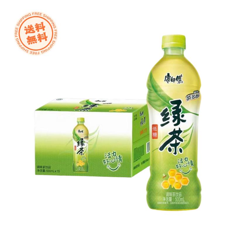 Rakuten - 【送料無料】康師傅緑茶 500ml×15本 蜂蜜グリーンティー 夏飲料 甘さ控えめ