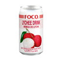 【送料無料】FOCO ライチジュース 350ml×24本　タイ直輸入商品