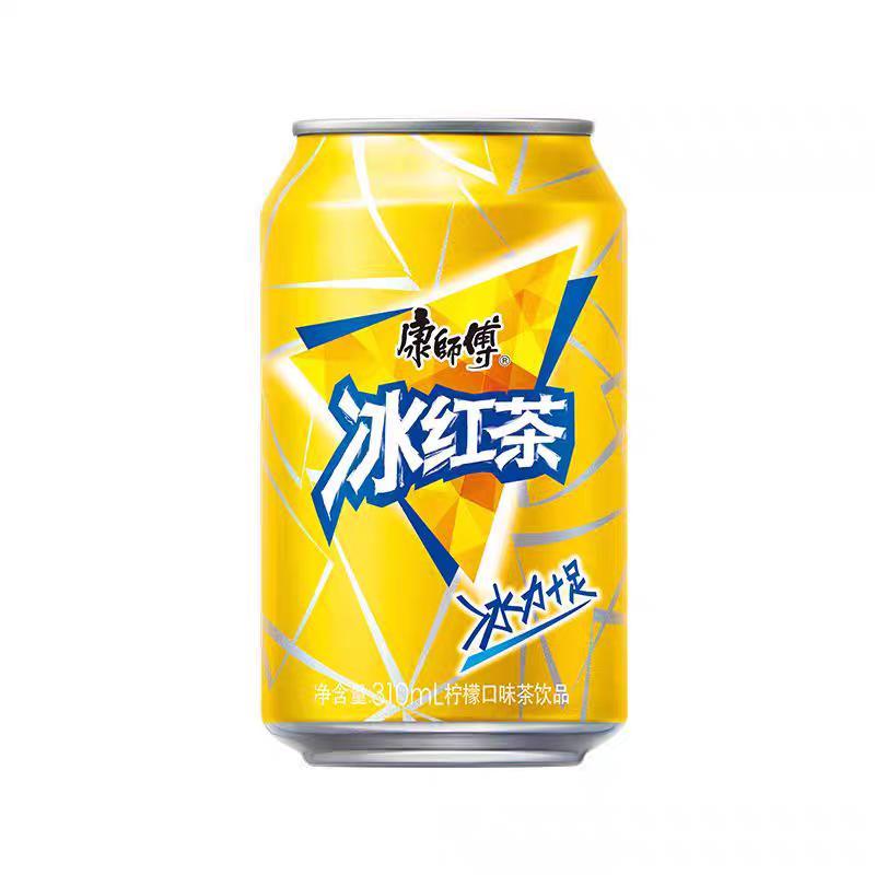 康師傅冰紅茶310MLソフトドリンク お茶　紅茶　アイスティーレモン味