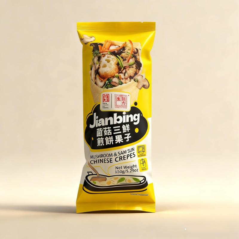 Other - 張力生 煎餅果子 冷凍中華クレープ 150g 選べる3種（酸辣ポテト／きのこ三鮮／昆布＆豆腐皮） 玉子ハンバーグ 本格屋台グルメ フライパン簡単調理｜朝食・軽食に