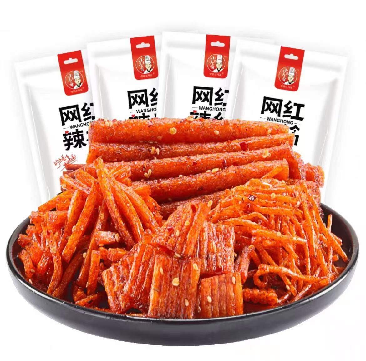 雪偉小馬哥 辣条 70g｜ネットで話題の辛口スナック｜面筋・辣棒・辣絲・辛いおやつ 豆製おやつ おつまみ 中国スナック 即食食品 ピリ辛おやつ 辛口グルテンスナック